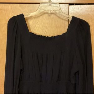 Black knee length dress. Size medium